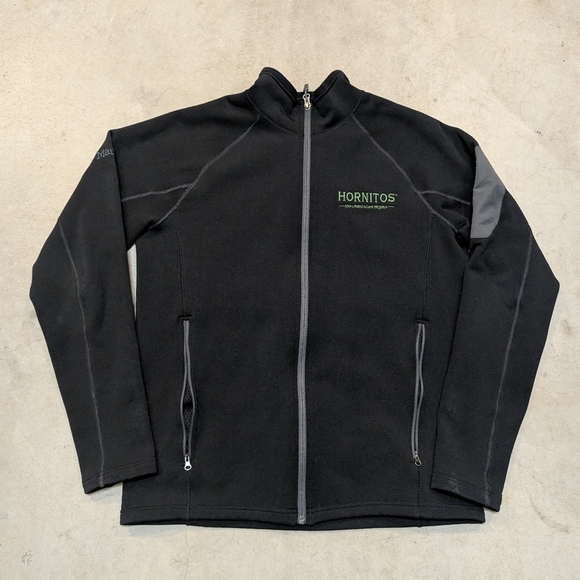 Marmot Hornitos Employee Sweatshirt Mens L Black Tequila Fill Zip - Picture 1 of 7